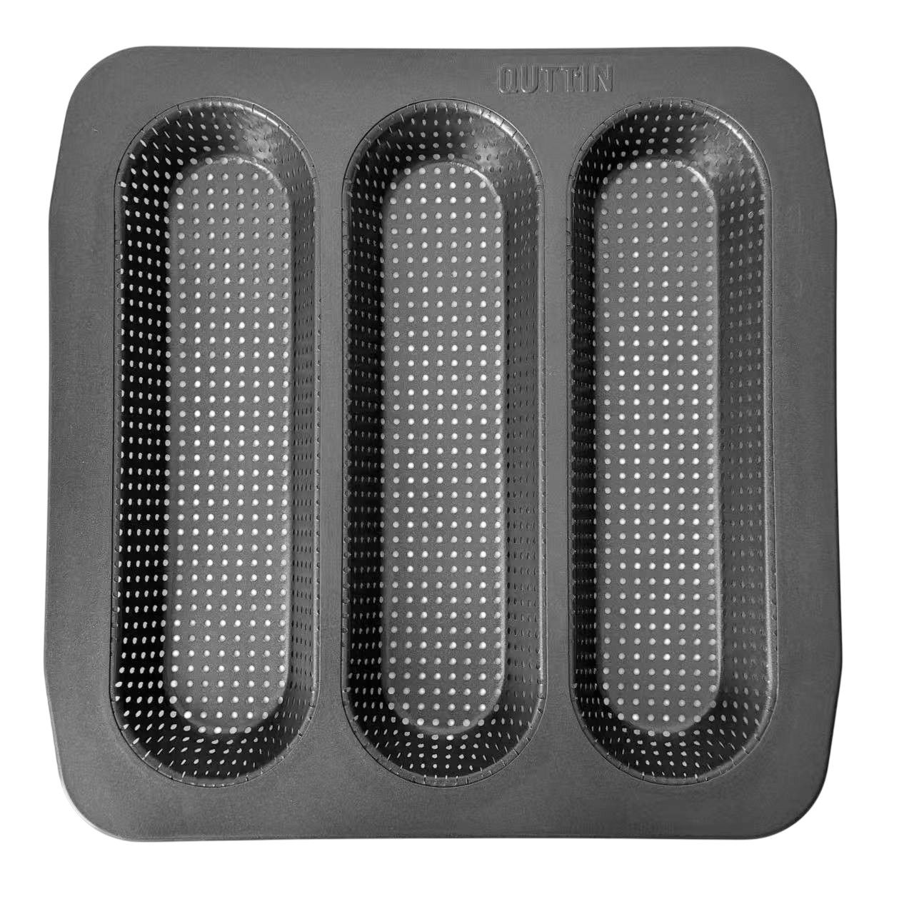 Molde 3 baguettes perforad Antiaherente 28x28cm Molde para Pan Quttin