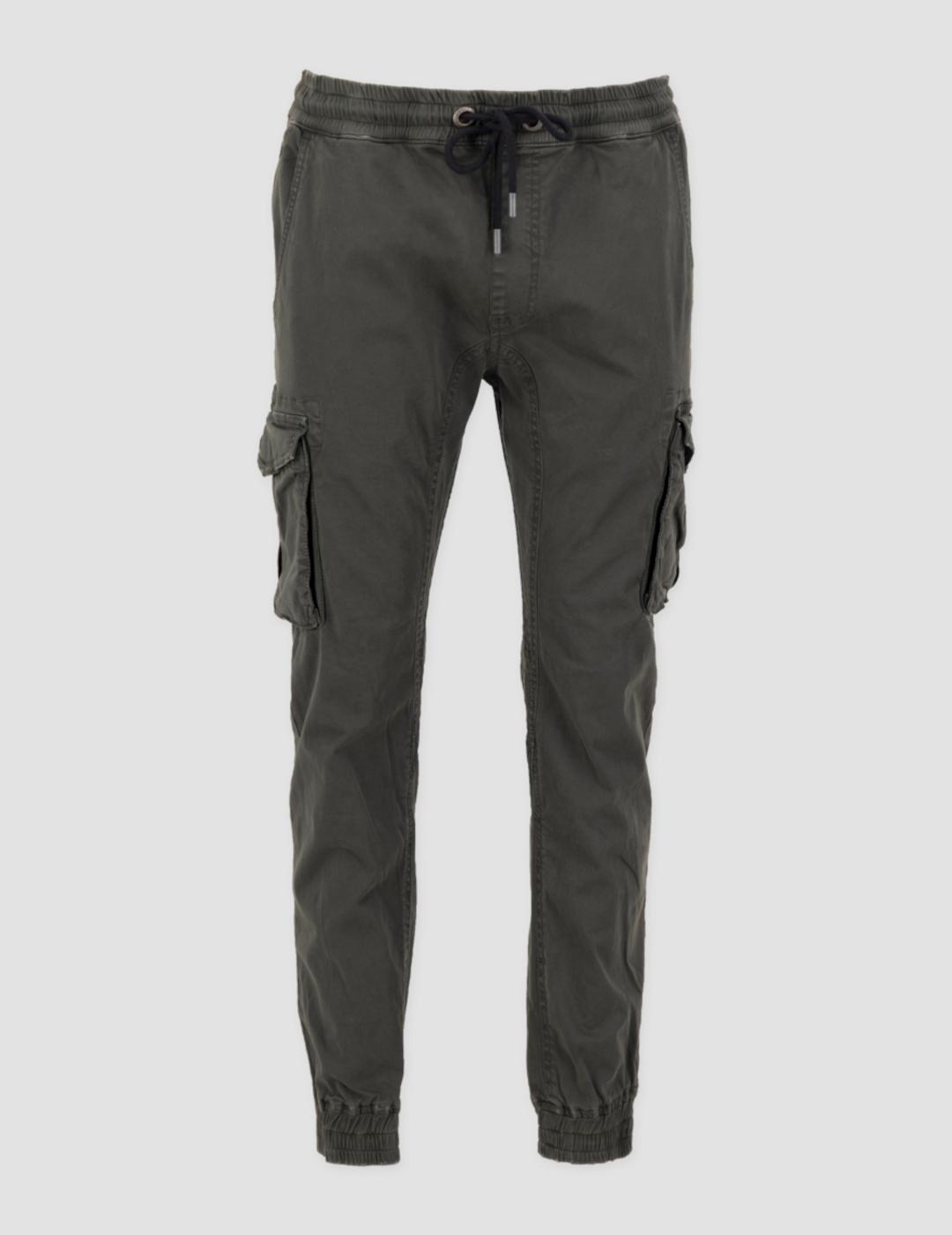Alpha Industries Pantalón Jogger Twill Gris Negro