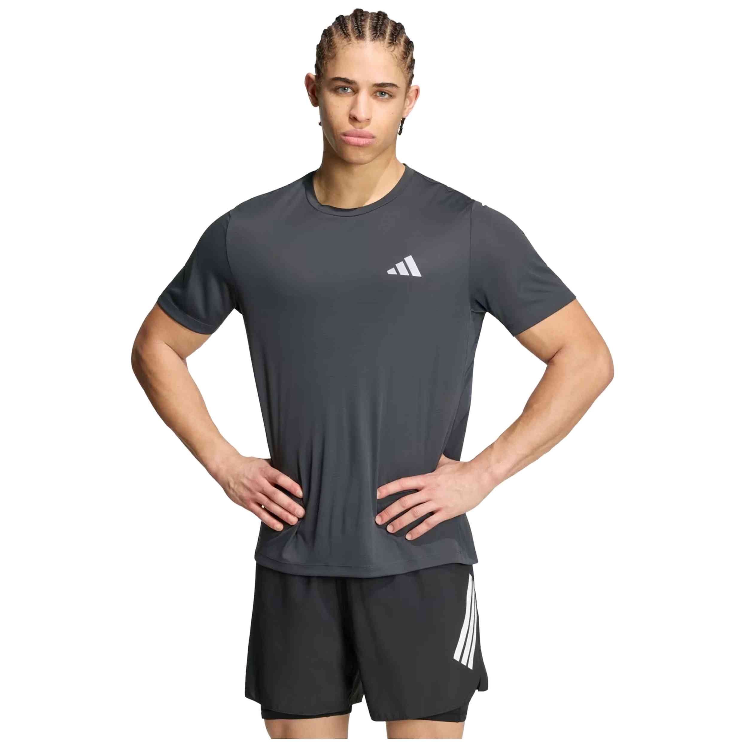 Camiseta De Manga Corta Adidas modelo adi365 Running Essentials para Hombre en color Gris