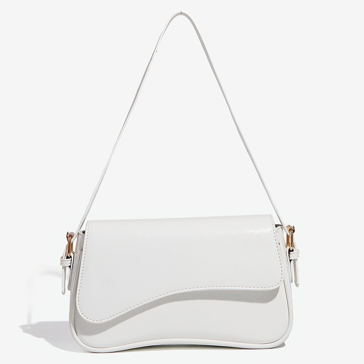 Bolso de hombro para mujer, bolso de piel vegana, bolso de hombro con bandolera desmontable
