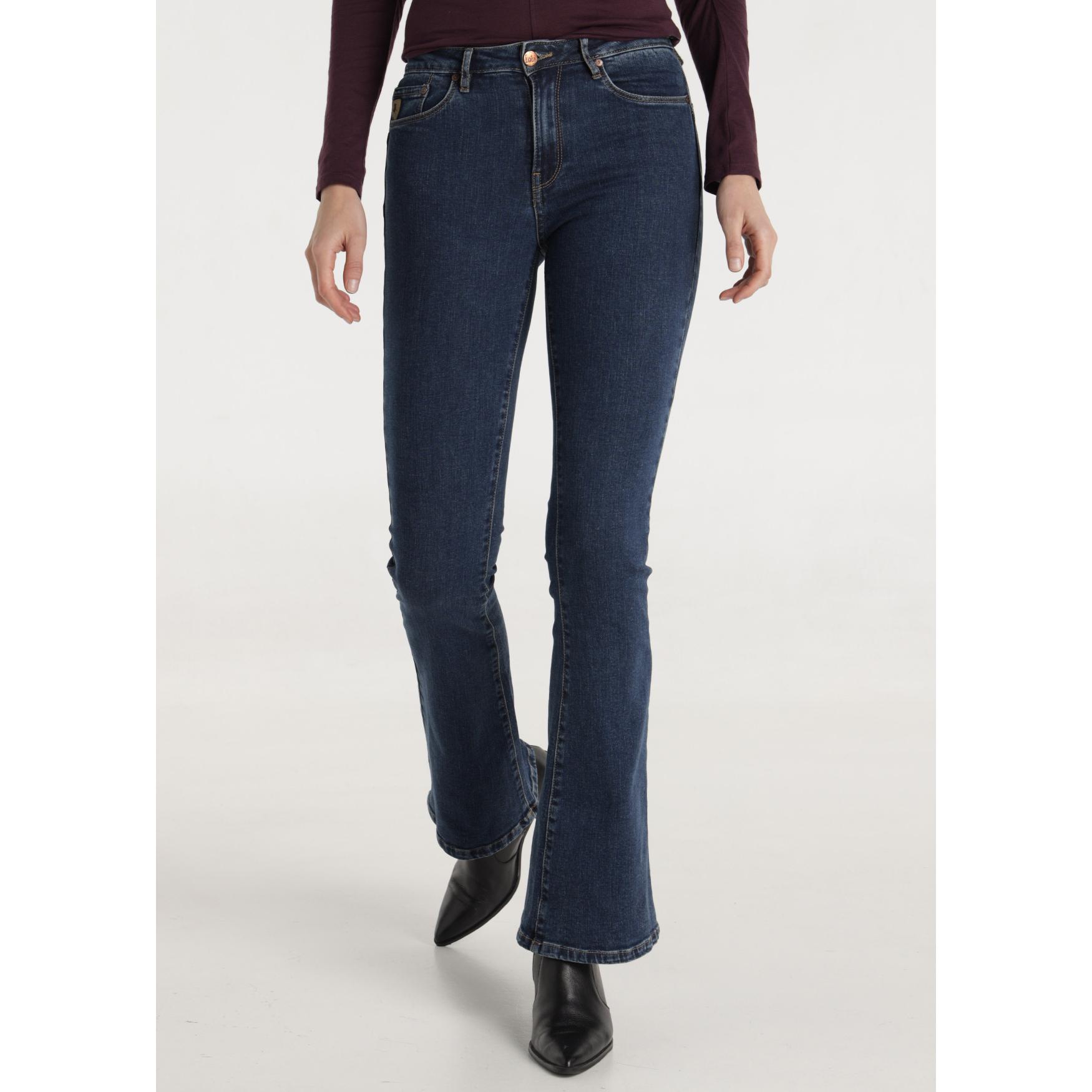 LOIS JEANS - Jeans lavado vintage - Push up flare fit - Tiro muy corto -Tallaje en Pulgadas- Tallaje en Pulgadas