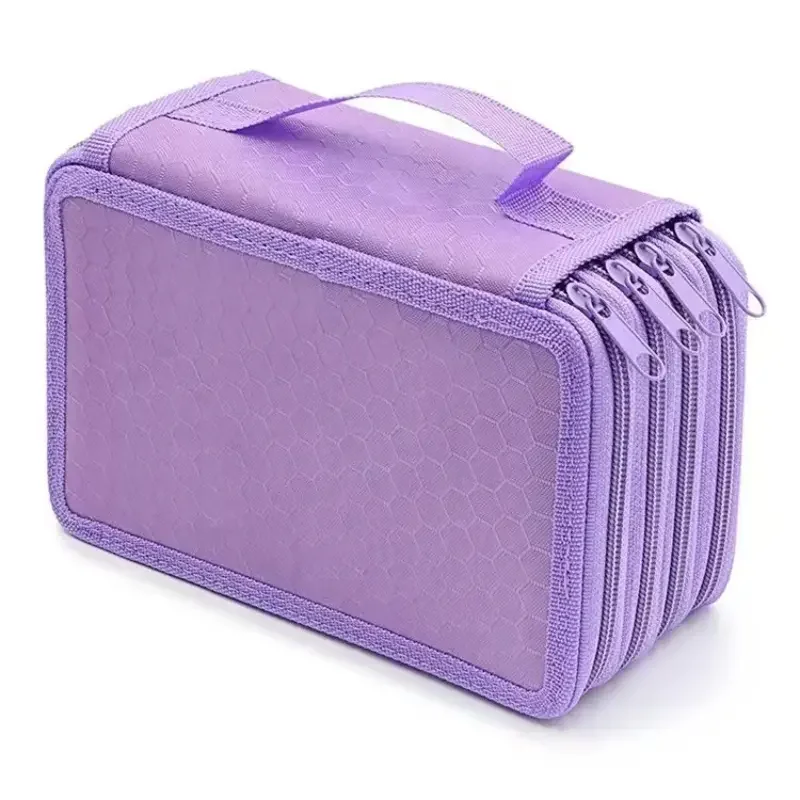 CA Estuches Multifunctional De Tapa With 72 Agujera Y 4 Capas Gran Capacidad Portátil Para Arte Y Escuela Bolsa De Cremallera Solida Y Duradera