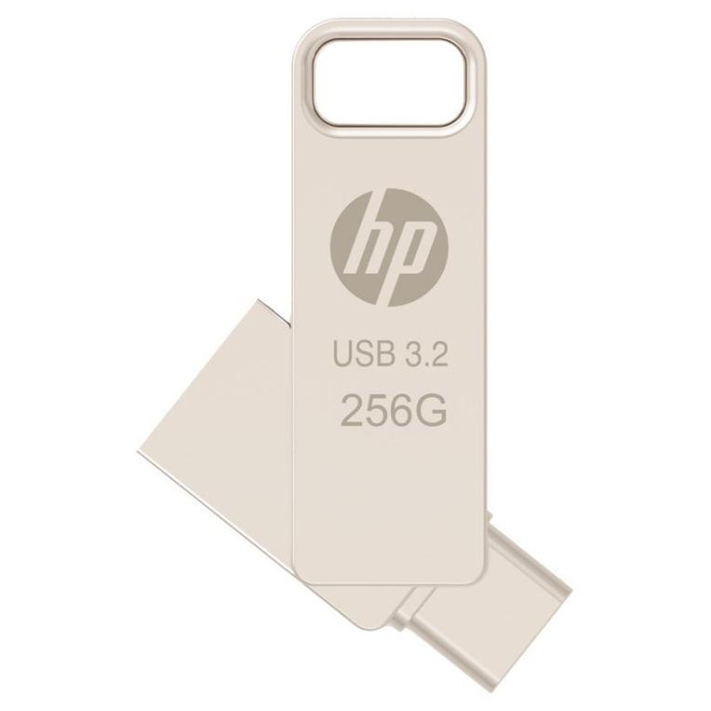 PNY - Pendrive USB HP x206C 256 GB con conectores USB-A y USB-C, velocidad de lectura hasta 120 MB/s, compatible con ordenadores, portátiles y smartphones, ideal para uso diario exigente