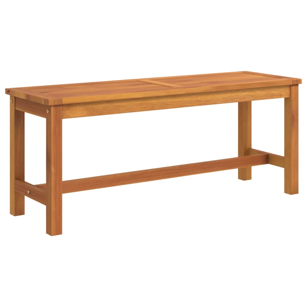 vidaXL Banco de jardín madera maciza de acacia 110x35x45 cm