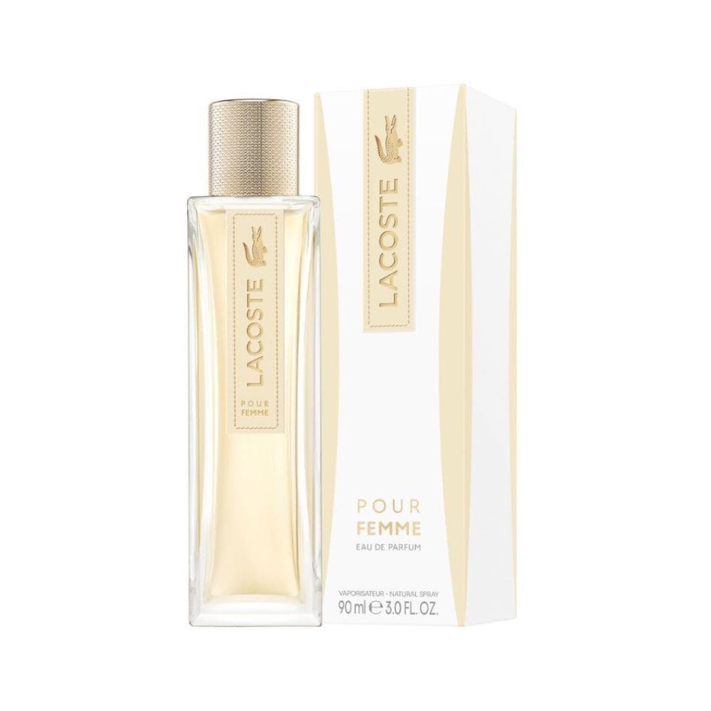 Lacoste - Pour Femme Eau de Parfum | Perfume para mujer. Pimienta de Jamaica, Freesia, Heliotropo, Sándalo y Cedro. Fragancia Femenina Floral Amaderada Atemporal, Confortable y Elegante