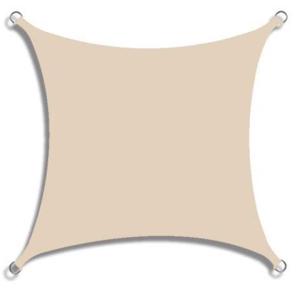 Om Home Tela de sombra - Toldo rectangular de 3x3 m - Tela de sombra impermeable - Lona cuadrada impermeable de poliéster Oxford engrosada - Protección UV - Incluye cuerda - Adecuado para exteriores, jardín, terraza, patio, fiestas