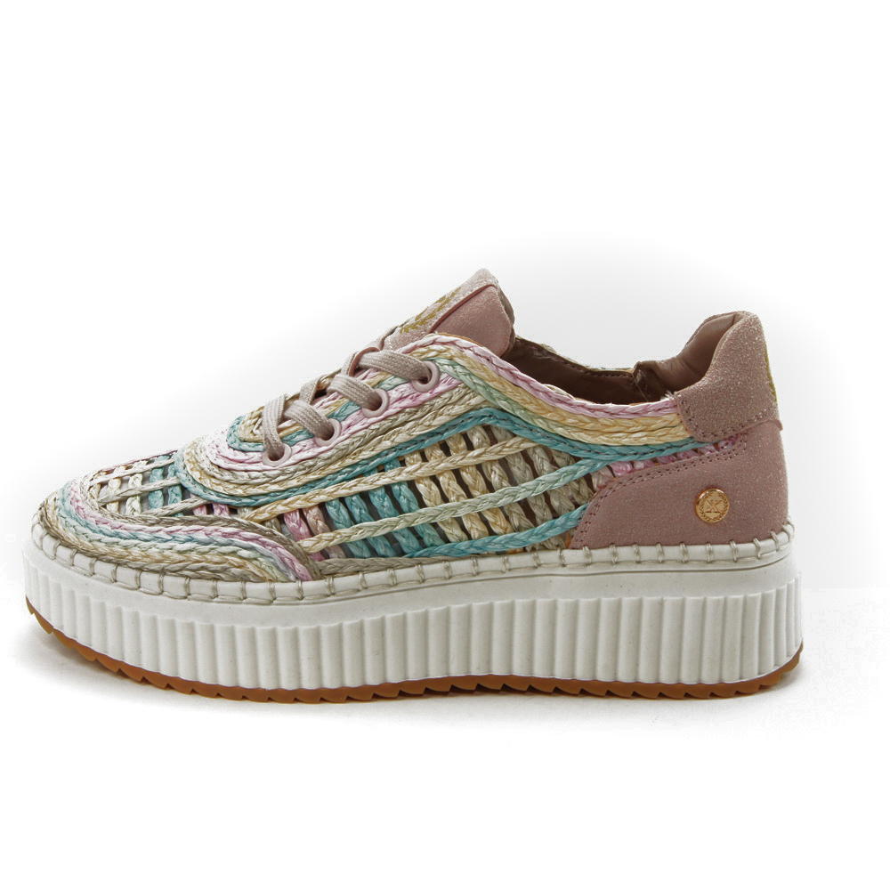 Xti mod. 143976 zapato sport para mujer en tejido, cordones