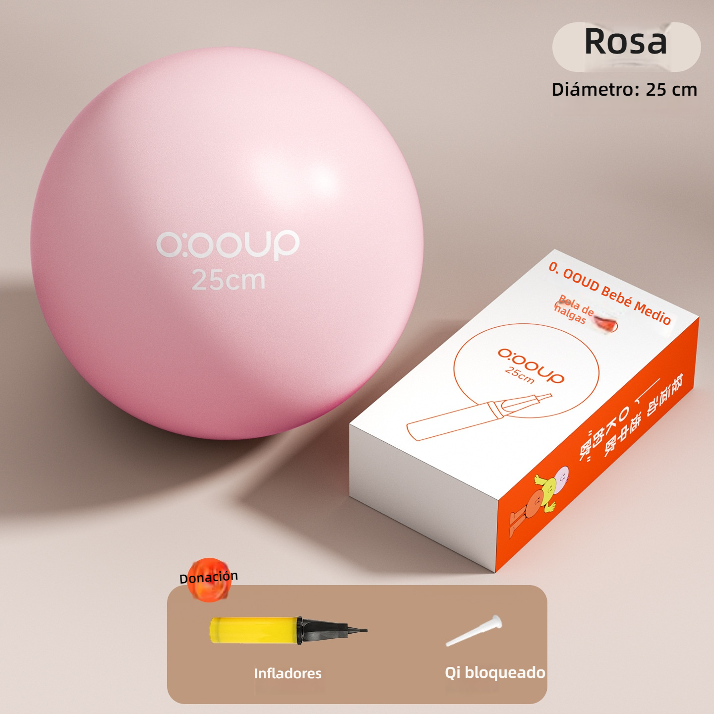 Mini pelota de yoga para pilates y ejercicio, multifuncional, con superficie reforzada, ideal para fortalecer el suelo pélvico y mejorar el equilibrio.