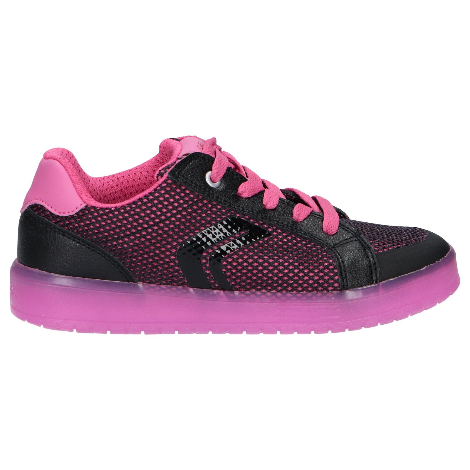 Geox j824ha girl's sneakers 01454 j kommodor c0922 black-fuchsia