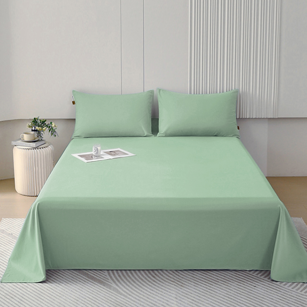 Sábanas premium verano , ropa de cama de 3 piezas, juego de cama de varios tamaños y colores (90/105/135/150/180/200) suave , liso, sin estampados, y sencilla,Sábana Antimanchas para Niños, no se descolora ni pierde brillo. Sábana matrimonial ,Secado Rápi