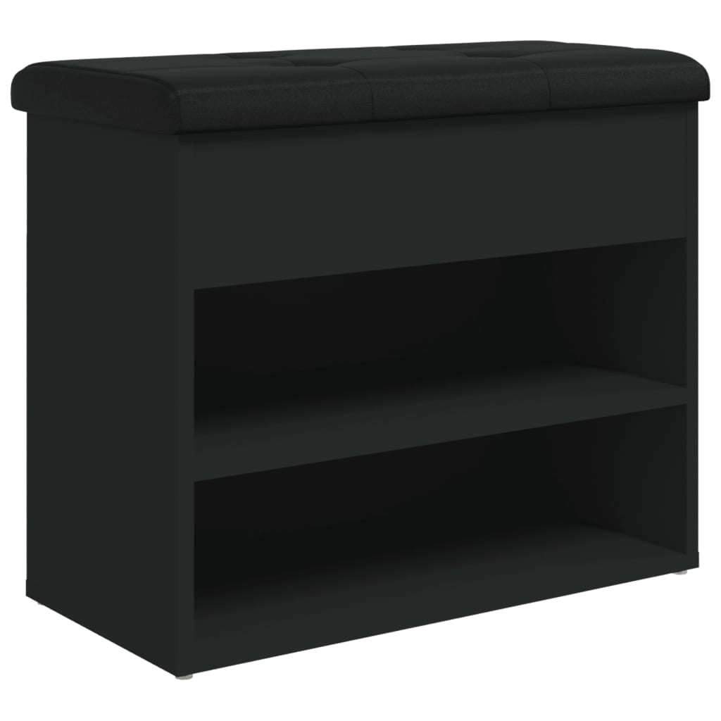 vidaXL Banco zapatero madera de ingeniería 62x32x50 cm en color Blanco/Marrón roble/Roble ahumado y más