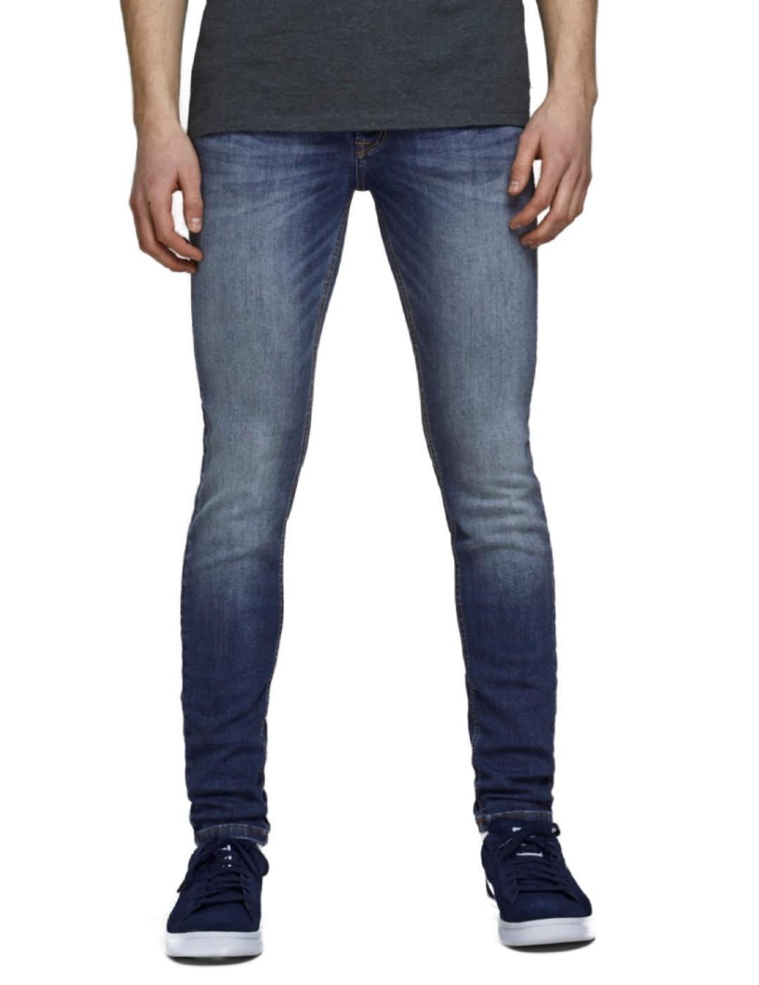 JJILIAM JJORIGINAAL AGE 005 BLUE-W Vaquero Skinny Hombre Original Cómodo Estilo Moderno