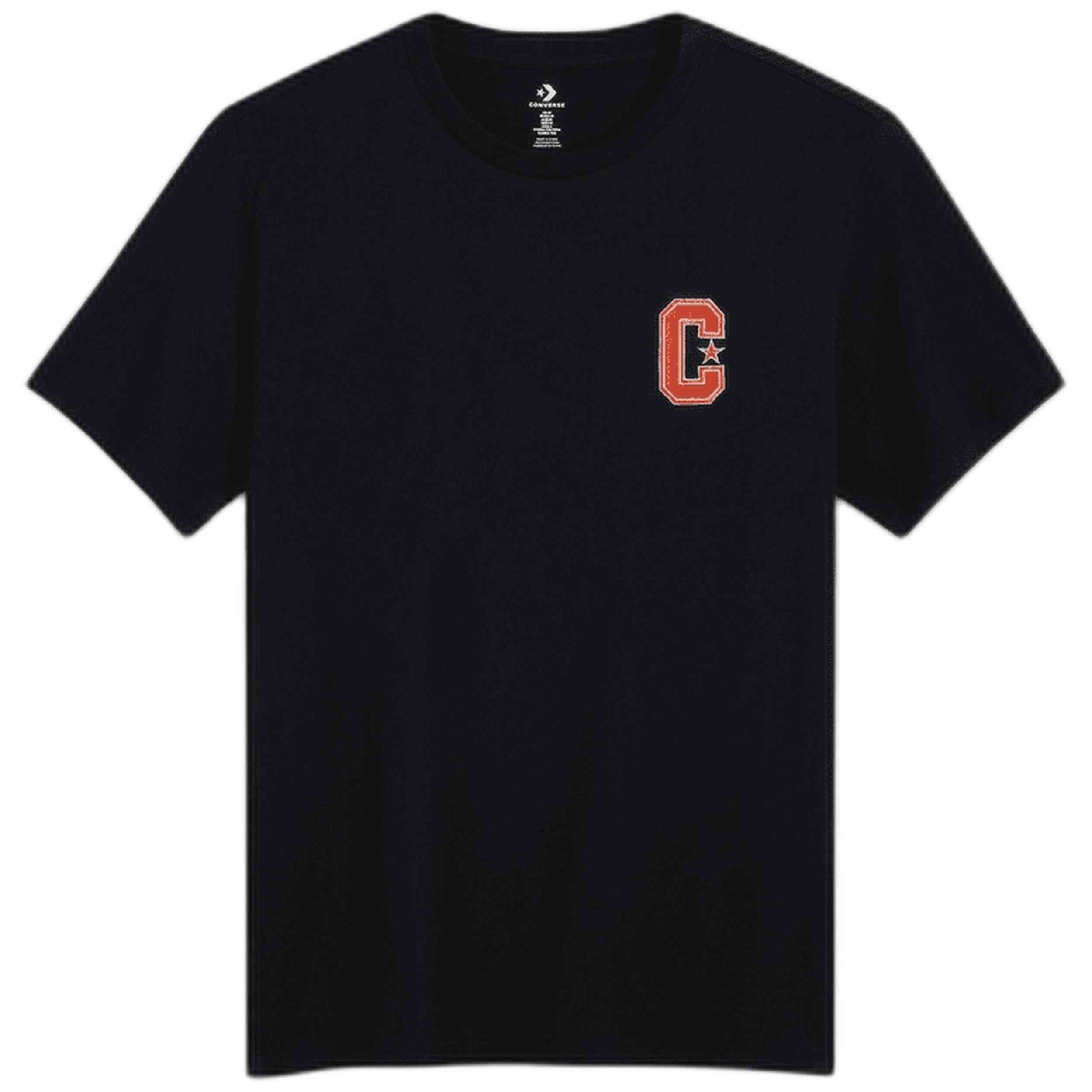 Camisetas De Manga Corta Converse modelo 10027362-A01 para HOMBRE en color Negro