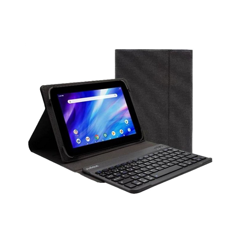NILOX Funda tablet 9.7 a 10.5 teclado bt negro