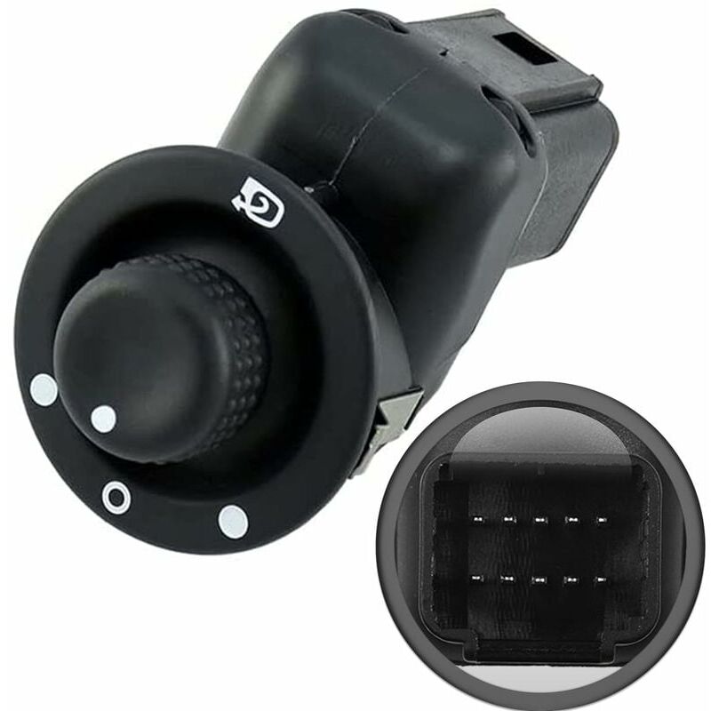 CA Perilla de espejo retrovisor para Clio 3 4 Scenic Captur Modus, interruptor de control de ajuste exterior, espejo retráctil plegable 8200676529 8200214921