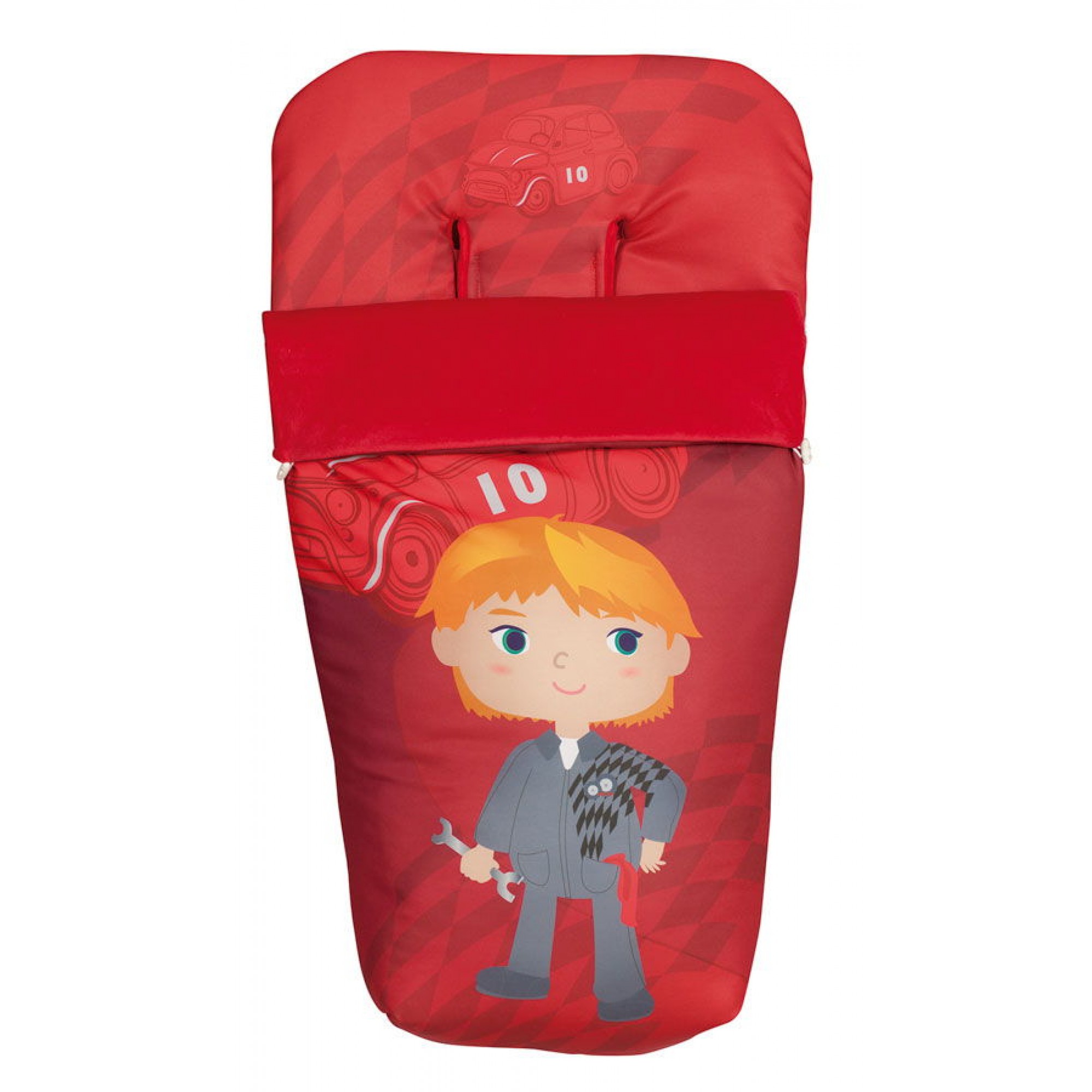 SACO DE SILLA UNIVERSAL BABYLINE. TEJIDO POLAR + CUBRE ARNÉS, DESMONTABLE. TEJIDO TRASERO 3D