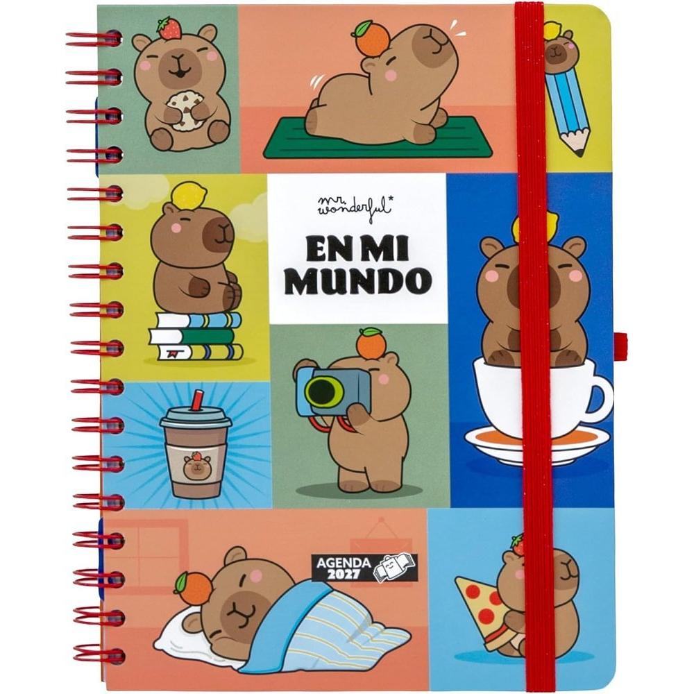 MR AGENDA WONDER ANUAL 2027 SEMANA VISTA EN MI MUNDO AGENDA ANUAL 27 12x3x17 Cms.