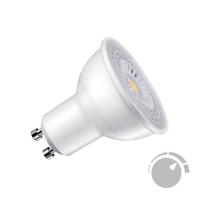 LEDBOX Bombilla dicroica LED GU10 SMD, 60º, 7W, Regulable, Blanco cálido, regulable. Bombillas LED, Bombillas led GU10
