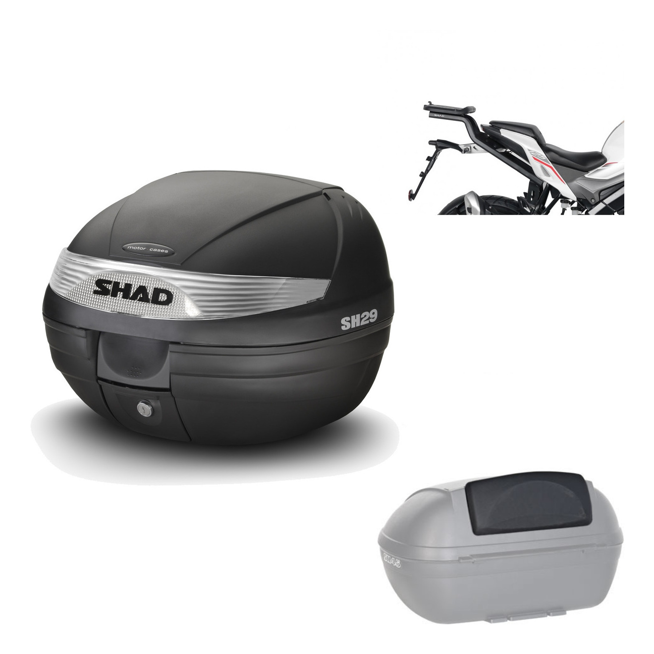 Baul Trasero + Herraje Montaje + Respaldo De Pasajero Sh29 Sh 29 KIT-177712