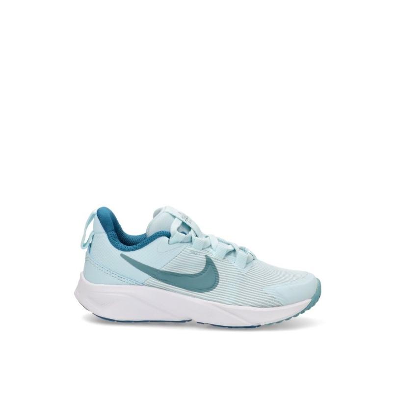 Zapatillas Running Nike - Niña - Suela Plana - Modelo Dx7614 - Color Celeste