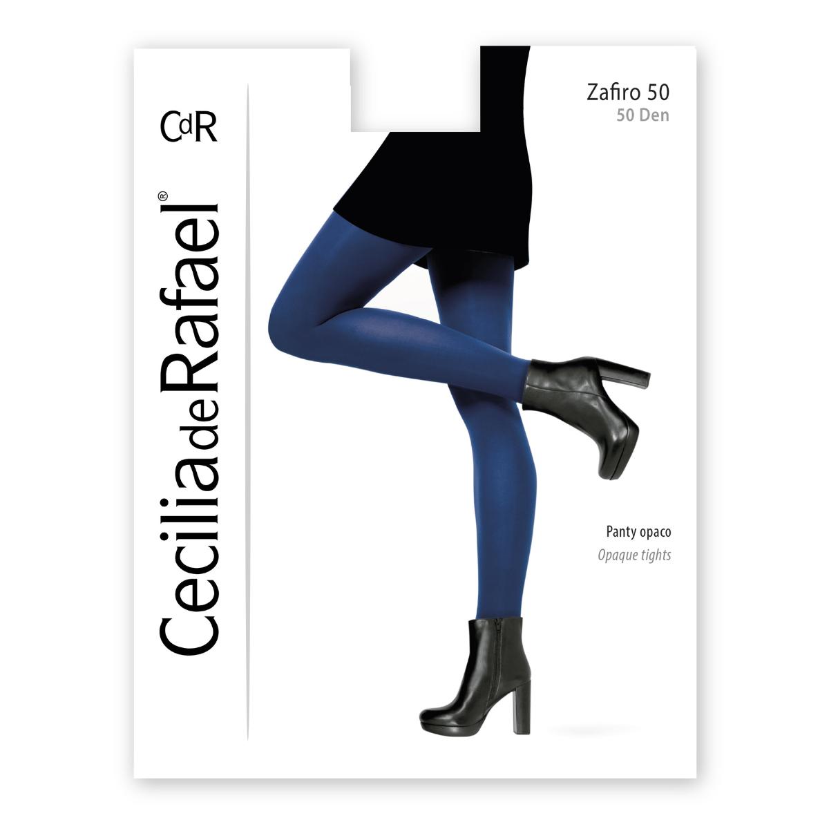 Cecilia de Rafael. Panty Opaco y Mate Zafiro 50 – 50 Den de Cecilia de Rafael. Disfruta de la elegancia atemporal con nuestras Medias Tupidas Zafiro 50 de Cecilia de Rafael. La fusión perfecta de estilo y calidad, estas medias realzan tu feminidad