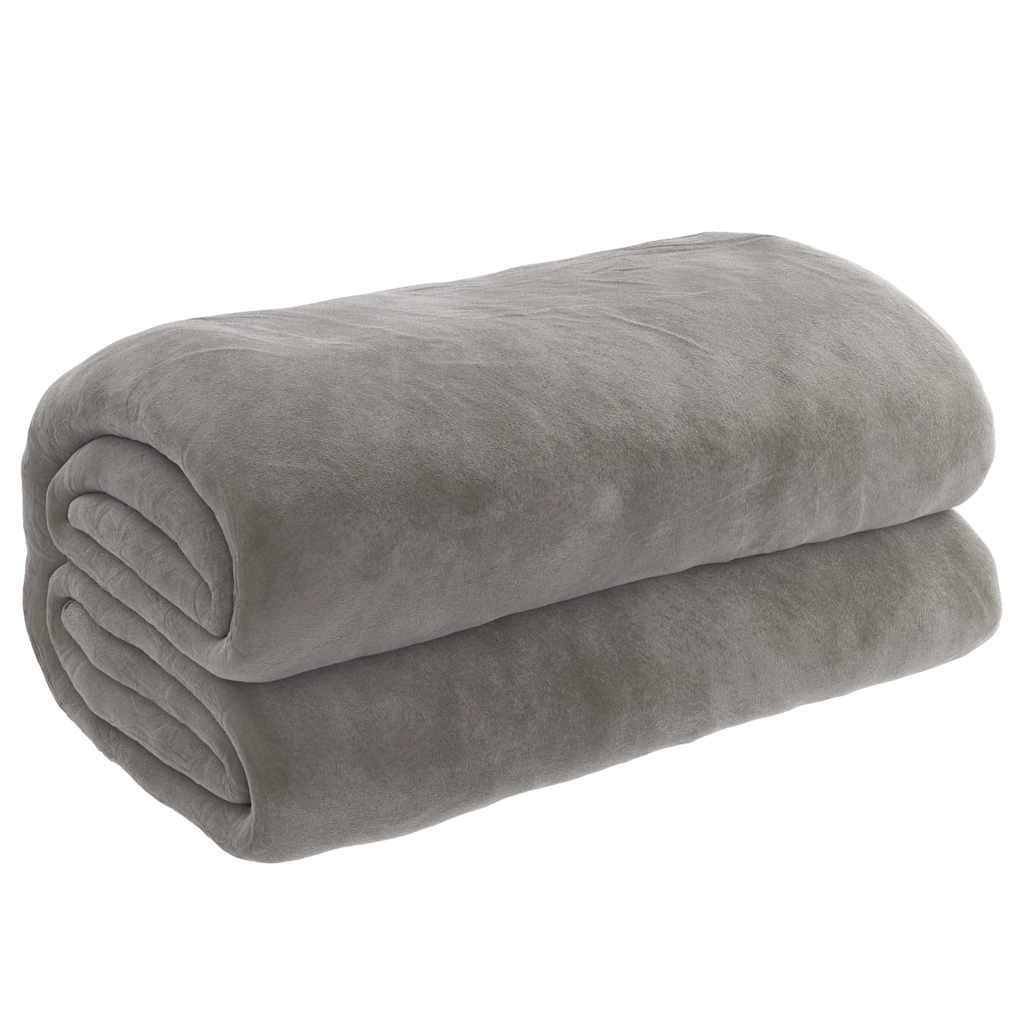 vidaXL Manta con peso con funda tela gris 200x225 cm 13 kg