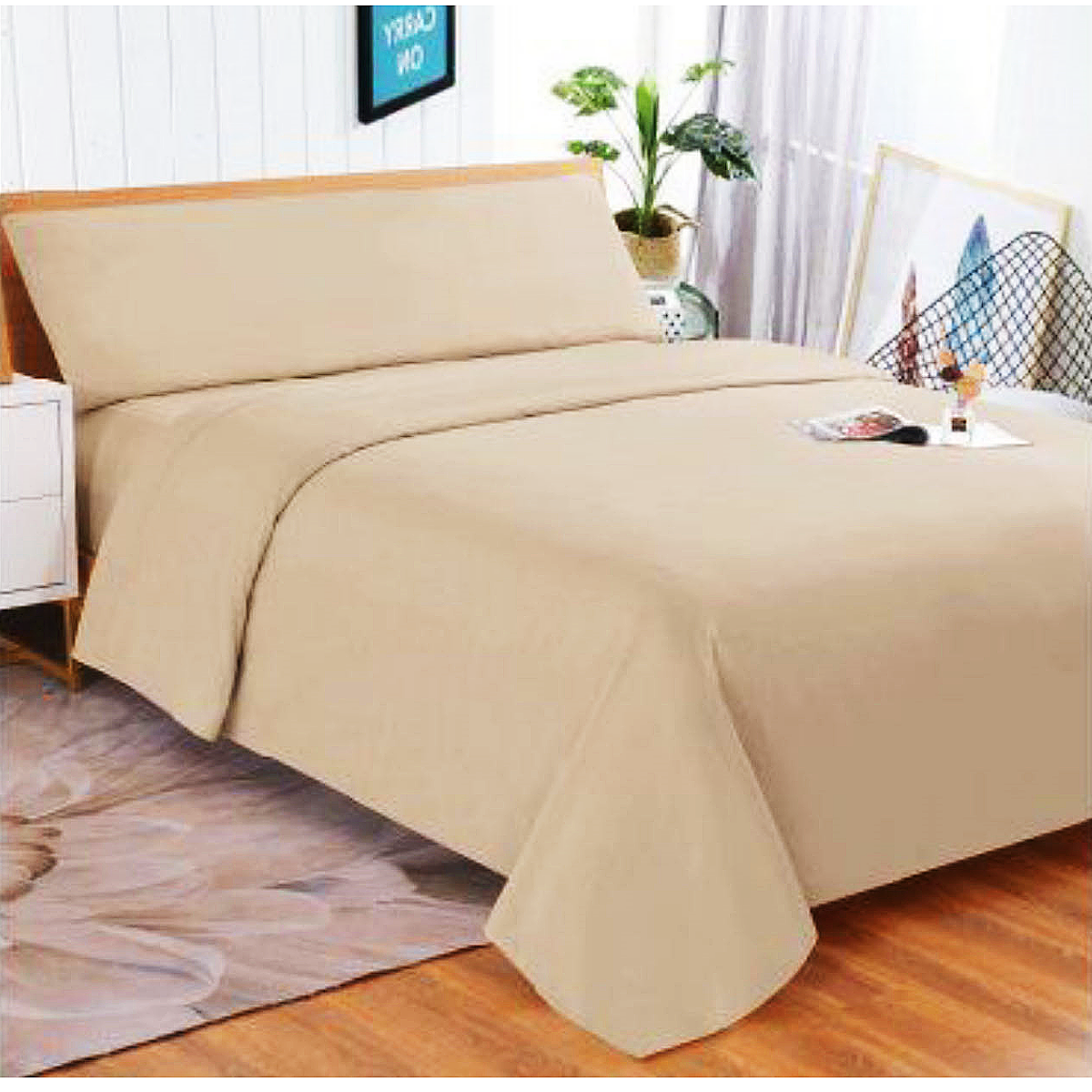 Juego de Sábanas Cama 90cm 105cm 135cm 150cm 180cm Microfibra Juego 3 y 4piezas con Sábanas Bajera Ajustable Encimera y Fundas de Almohada