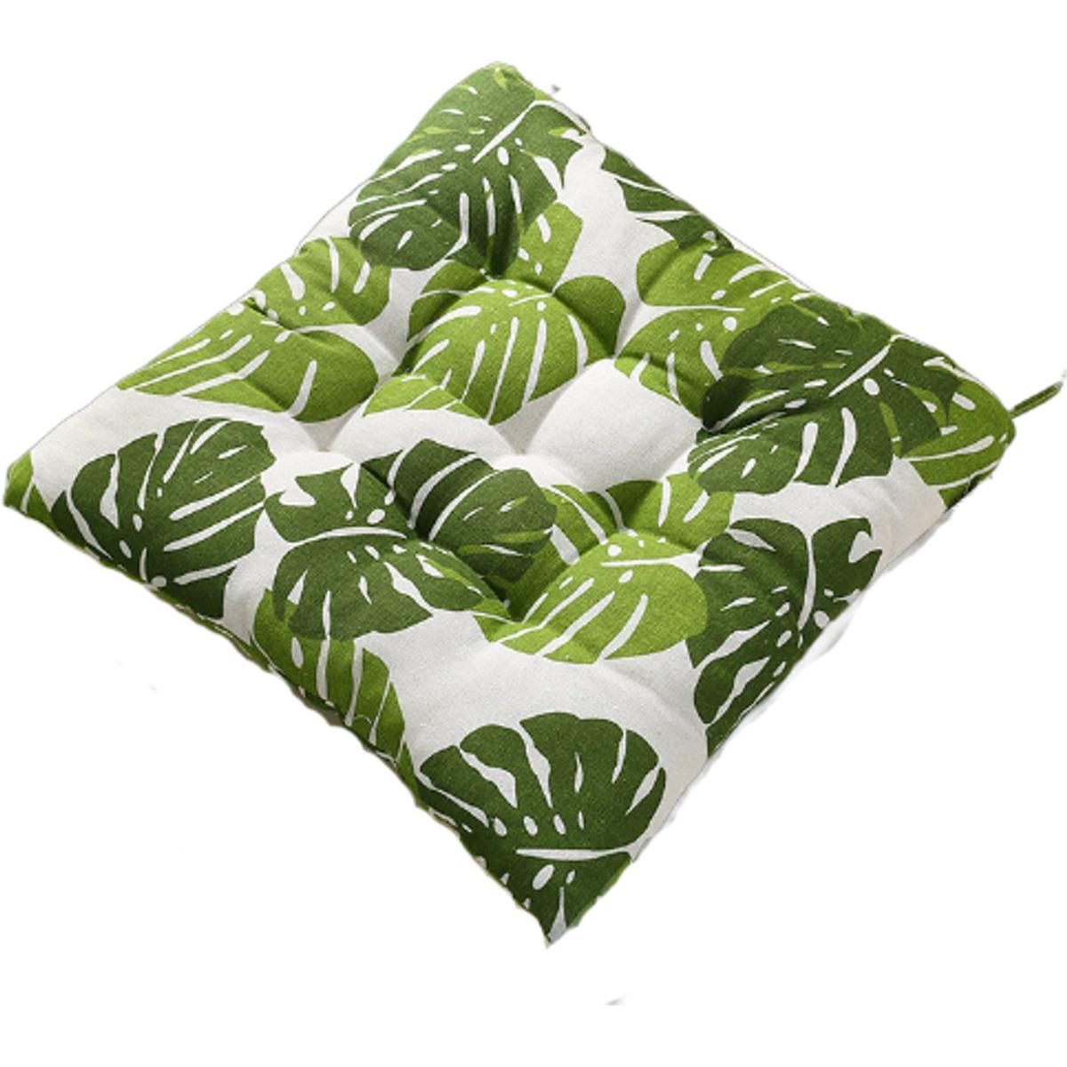 2 piezas - Cojín de asiento - Cojines para silla - 45*45 cm - Uso versátil para silla, silla de ruedas y coche - Para interiores - Cojín para silla de oficina - Decoración de habitaciones - Verde
