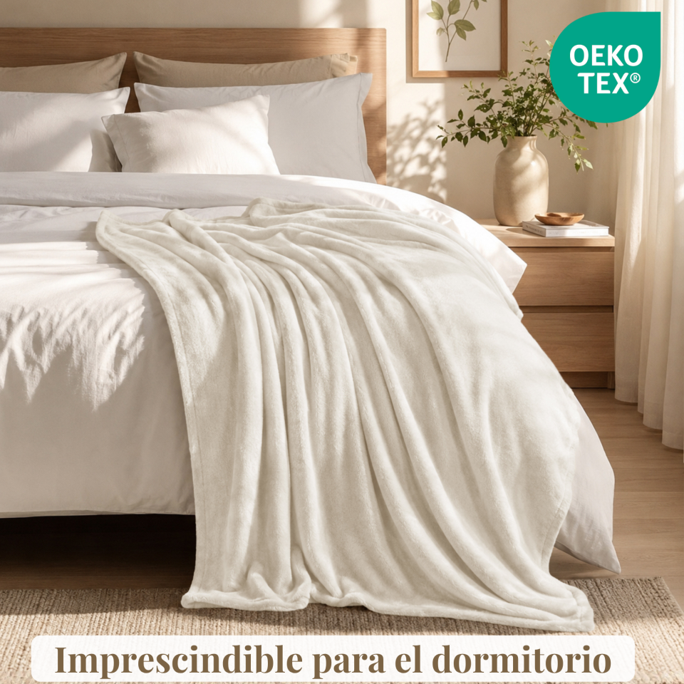 Manta de Franela Sedalina 100% Poliéster OEKO-TEX, extra suave tacto nube, cálida envolvente, lavable 30°C sin decolorar ni deformar. Tamaños 130x160/160x220/220x240, multiusos sofá, sillón, cama bebé, individual, matrimonio, piel sensible, niños