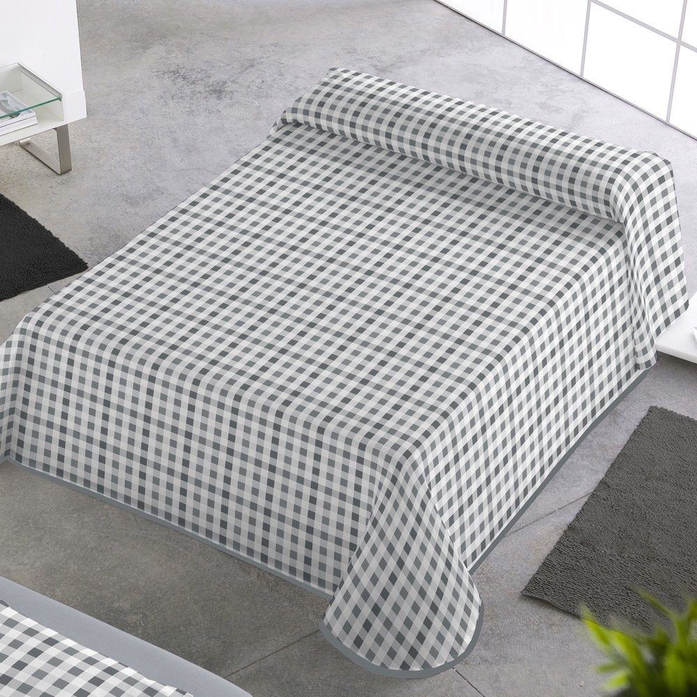 SABANALIA - Colcha estampada Milán (Disponible en varios tamaños) | Colcha ideal para primavera y verano | Producto ligero y decorativo