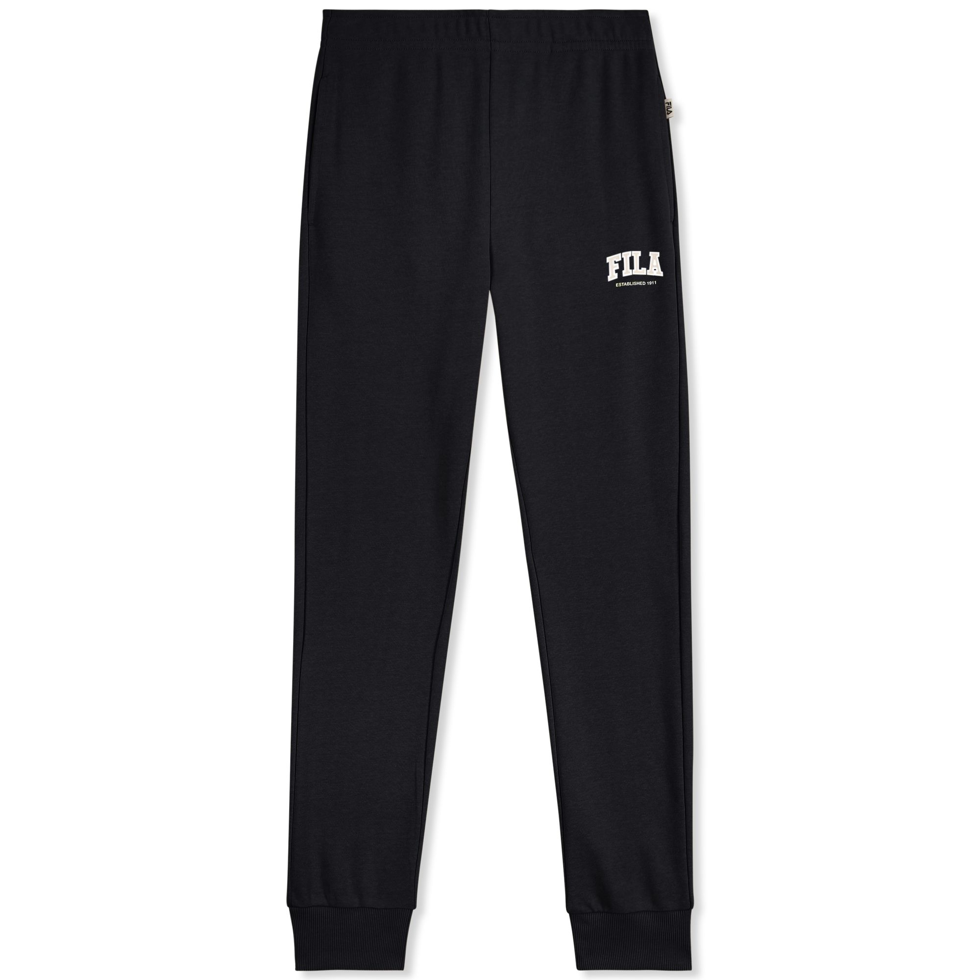 FILA | Pantalones Mujer, Modelo Rifredi Regular Graphic Sweatpants, Pantalón Deportivo en Felpa Francesa con Cordón Ajustable y Bolsillos Laterales