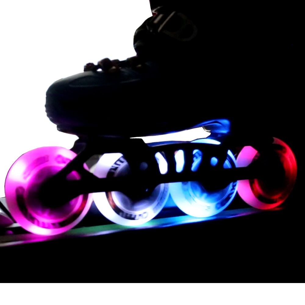 KRF The New Urban Concept Pack de 2 Ruedas LED para Patinaje Nocturno con Diseño Atractivo