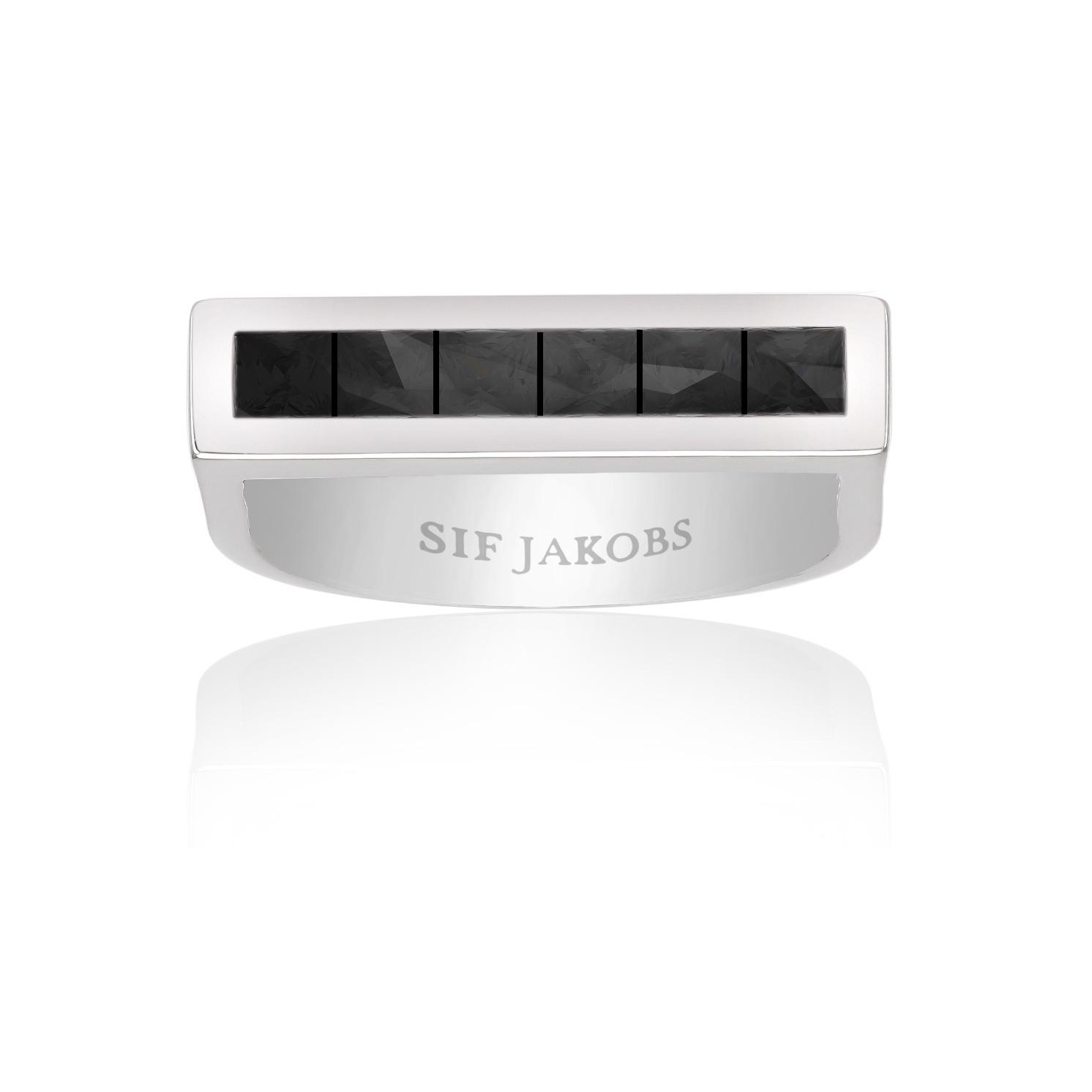 Anillo Sif Jakobs Mujer R024-BK-56 Plata de Ley Talla 56