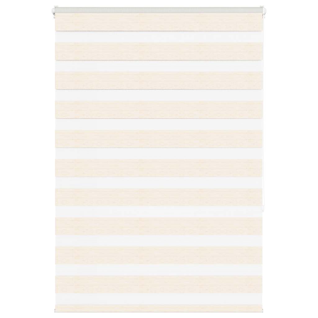 vidaXL Estor cebra beige mármol tejido ancho 90,9 cm poliéster