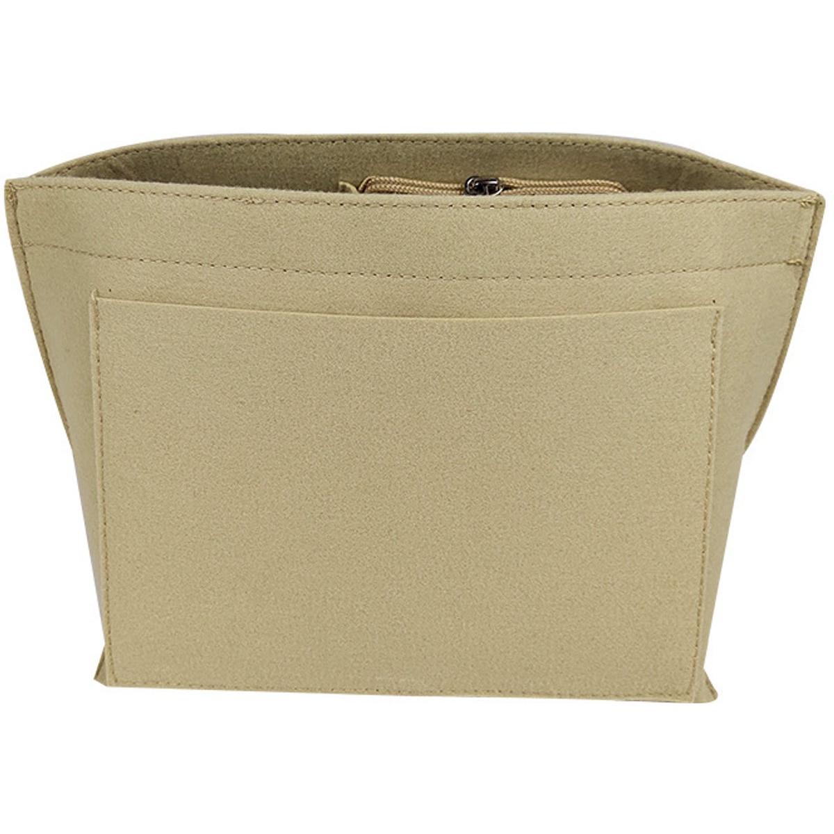 Om Home Bolso de fieltro - Talla L - 28*25*17 cm - Bolsa de almacenamiento de fieltro - Neceser de fieltro - Bolso de mujer - Bolsa de almacenamiento universal - Bolsa interior de fieltro - Bolso de mano - Neceser multifuncional portátil - Bolso tote - Or