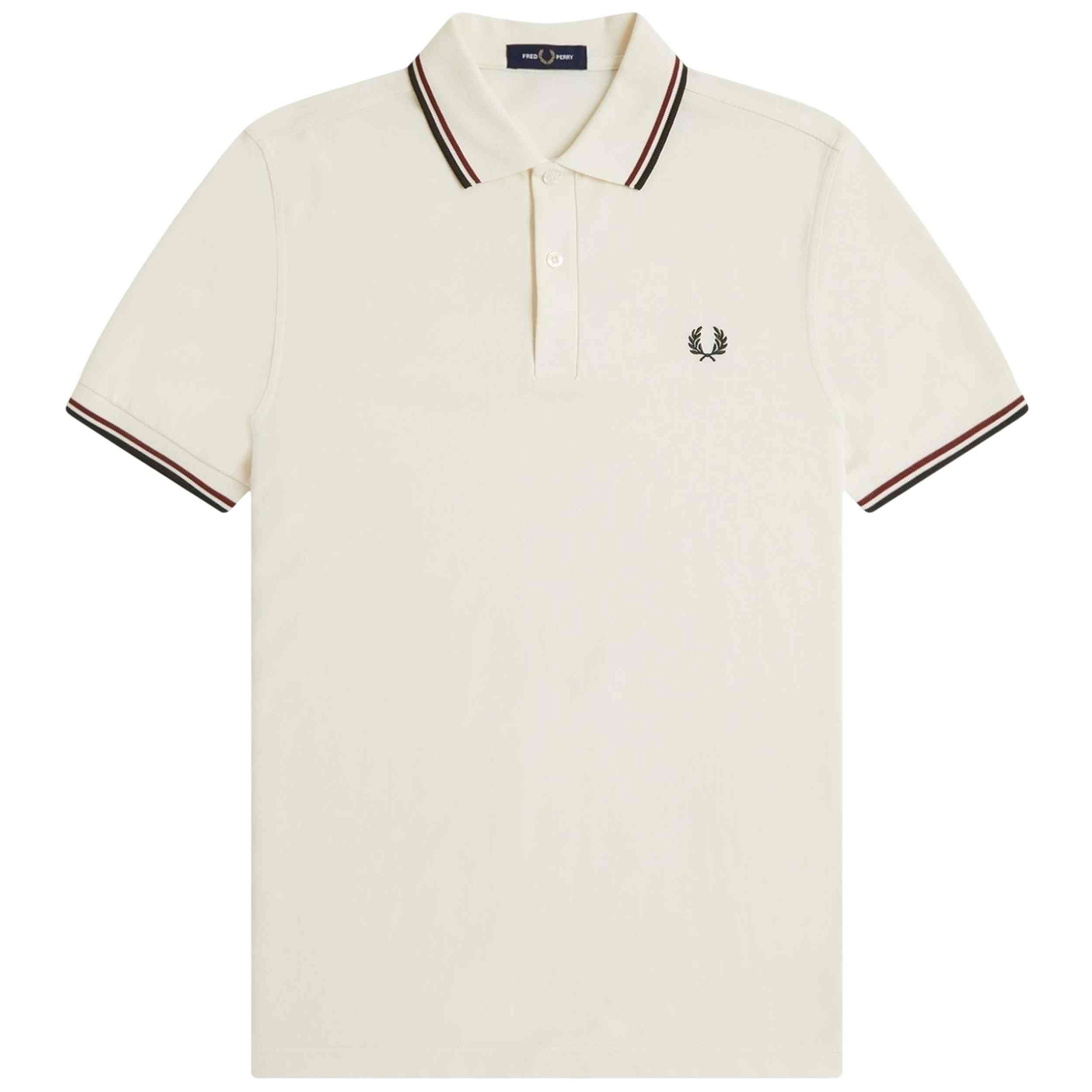 Fred Perry Polo modelo The Twin Tipped Fred Perry Shirt en color Beige