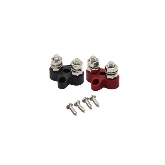 Dual Terminal Stud M8-linked set (1 red/1 black) Victron Energy
