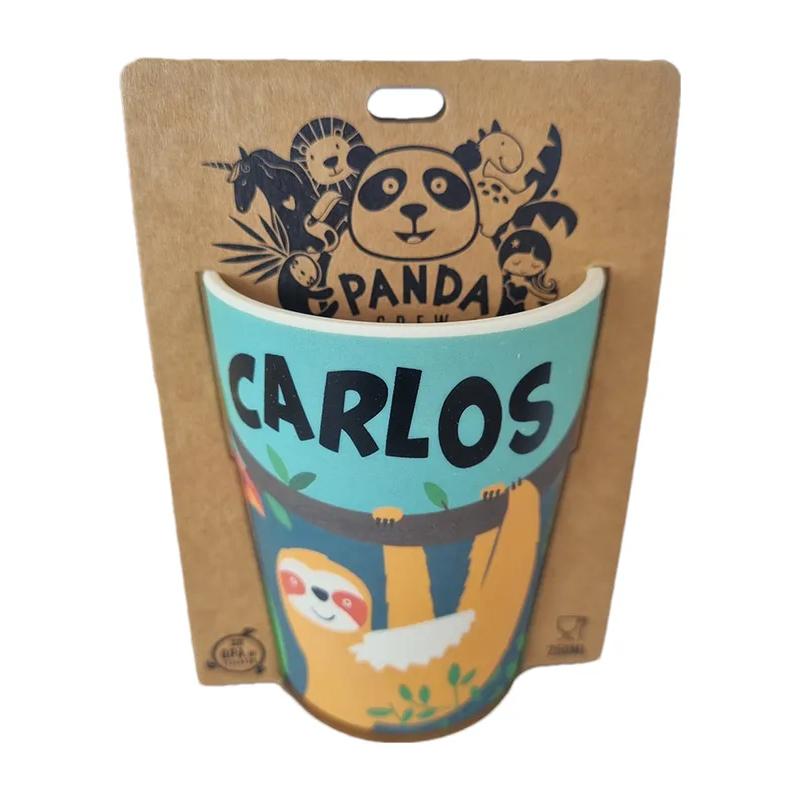 Plushome Vaso de Bambú con Nombres ,Duradero, a prueba de golpes
