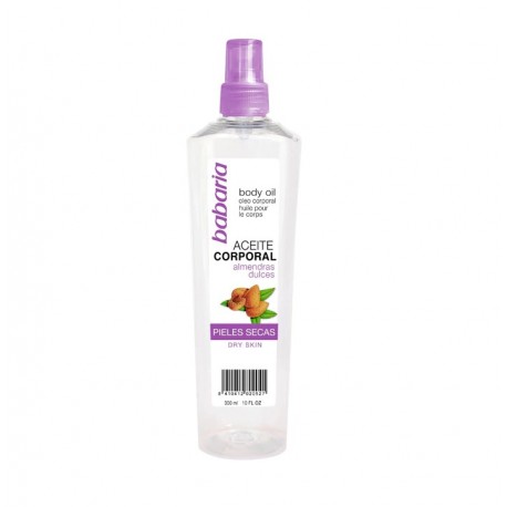 BABARIA ACEITE CORPORAL ALMENDRAS DULCES 300ML