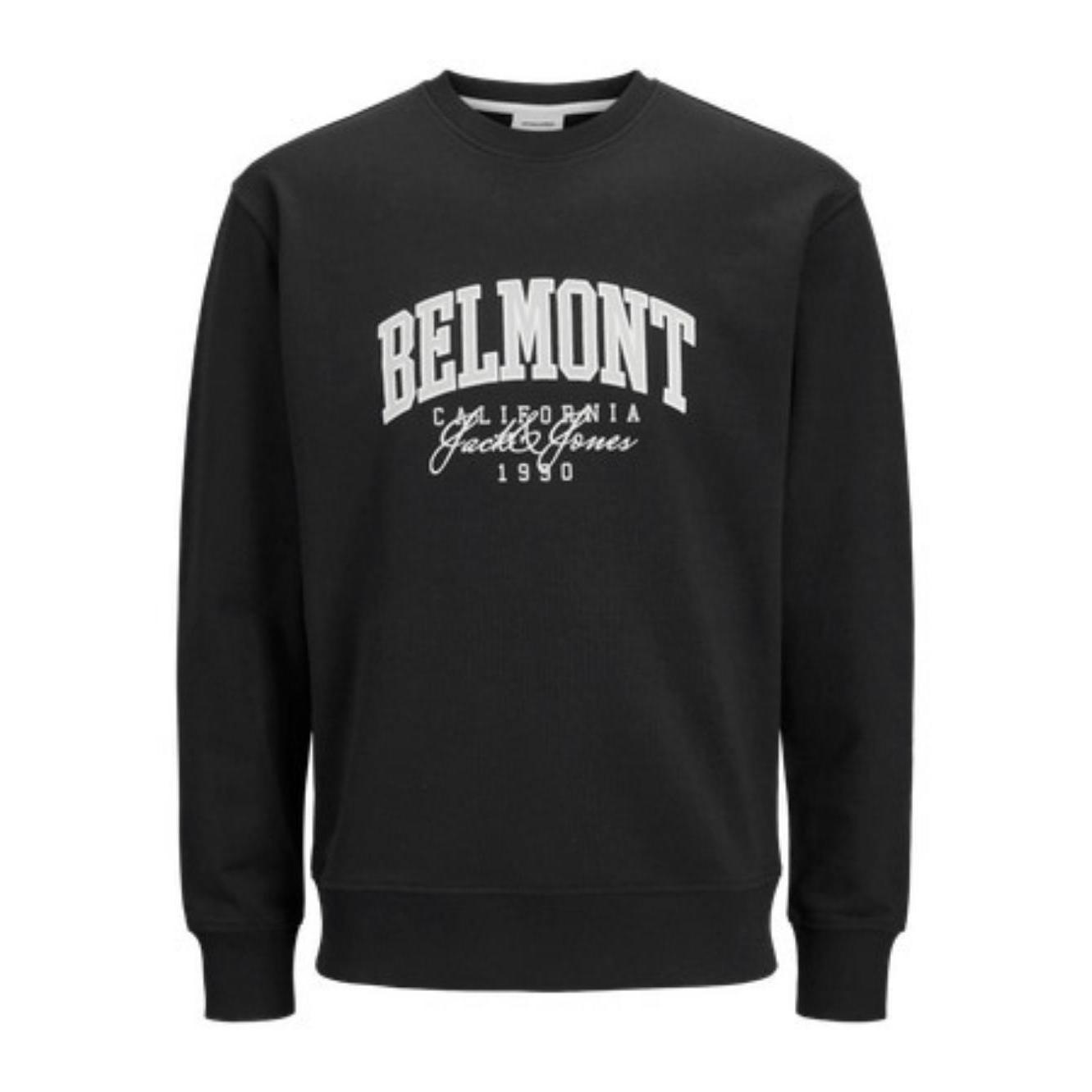 Jack & Jones Hombre Sudadera Cuello Redondo Palm Springs Logo Bordado Suave y Cómoda Otoño Invierno 12268470