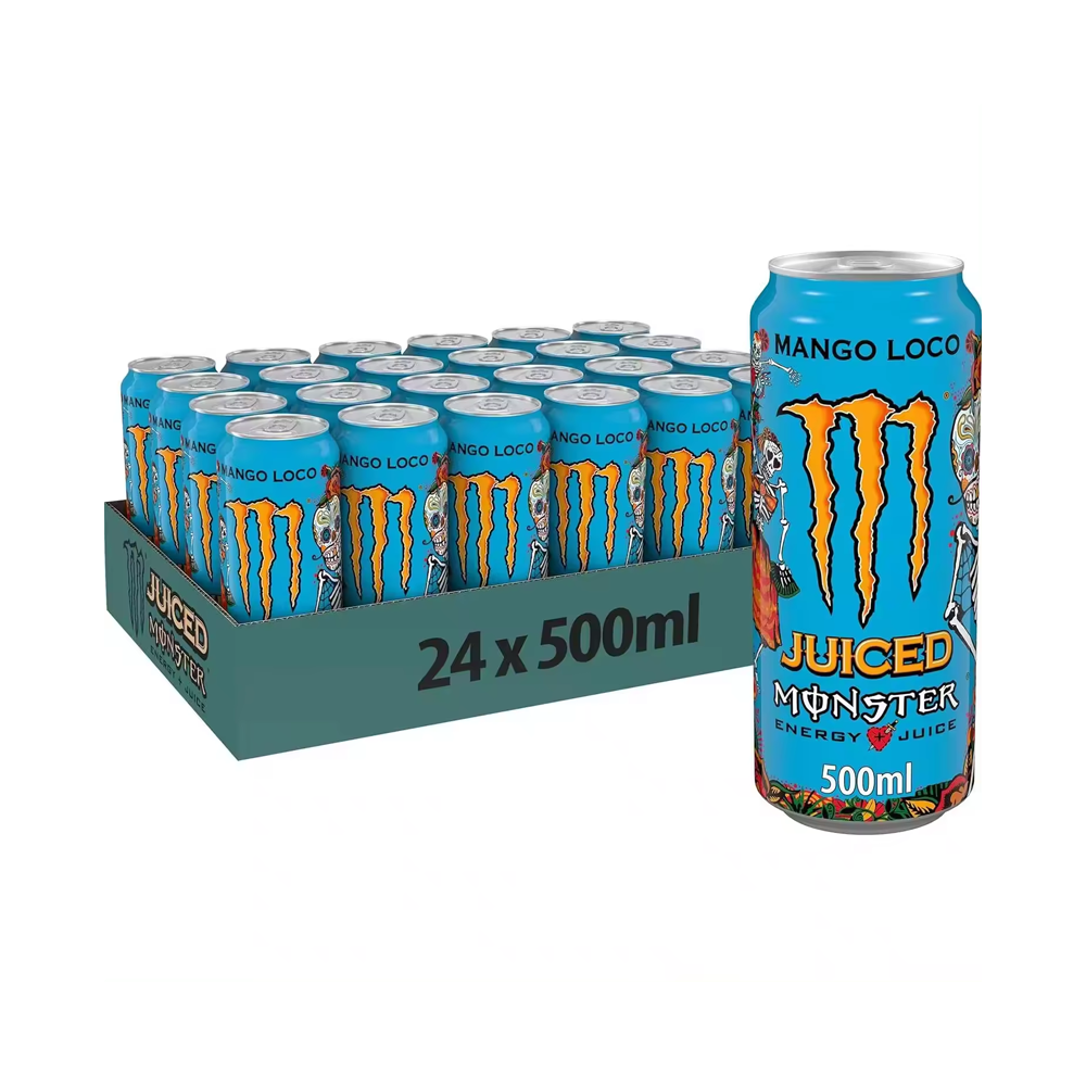 MONSTER  Ultra White Bebida energética sin azúcar,Mango Loco Bebida energética ,Original Bebida energética,Monster Energy Green Zero Azúcar 24*500 ml