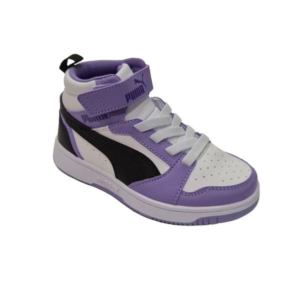 Puma - Botas deportivas para niños modelo 393832 con velcro, cómodas y resistentes para uso escolar y actividades diarias