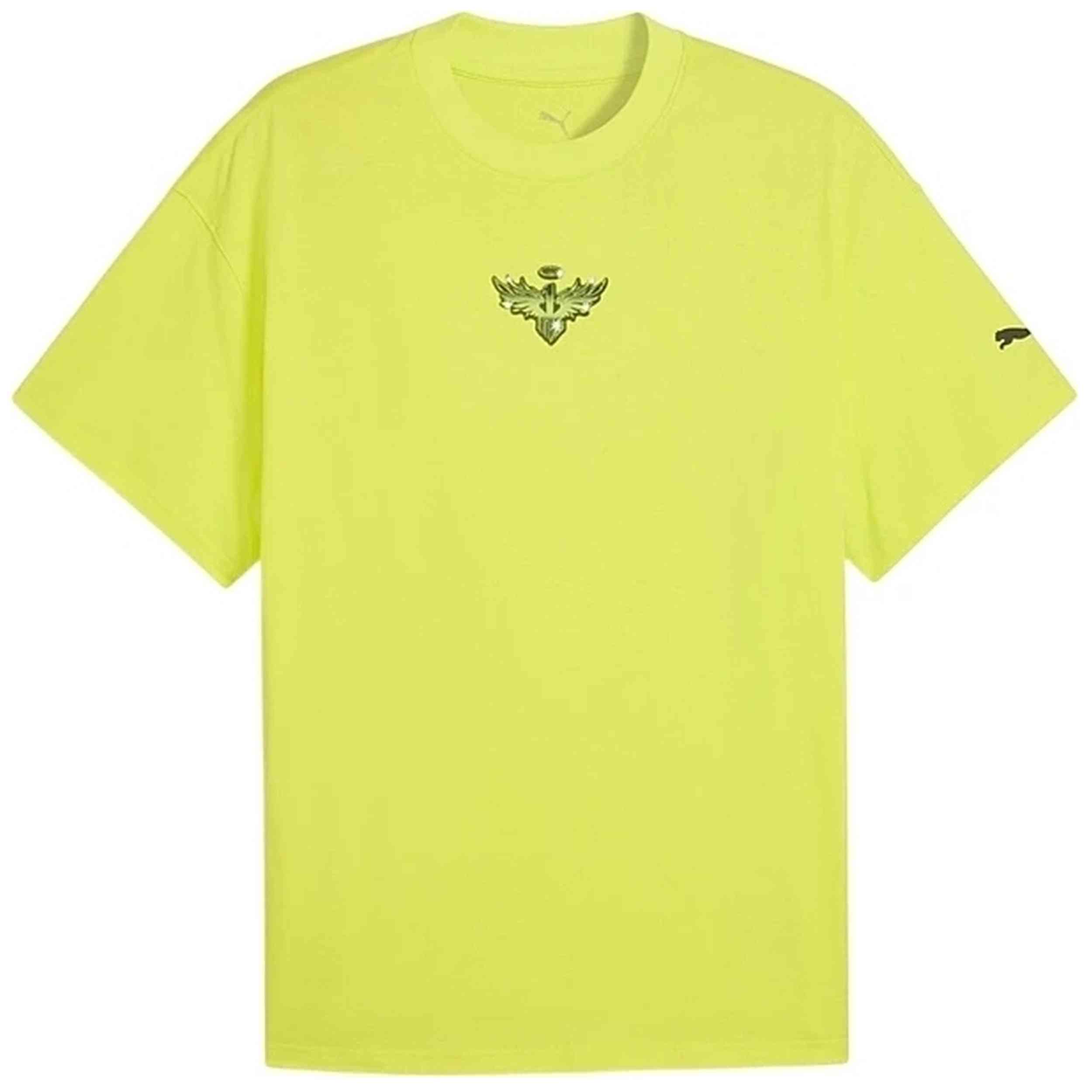 Camiseta De Manga Corta Puma modelo Camiseta Puma Melo Alwayz On 1 "Volt" para Hombre en color Amarillo