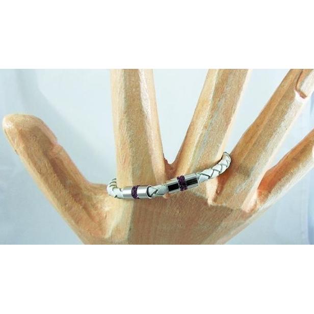 Pulsera Time Force Cristales y Cuerda trenzada