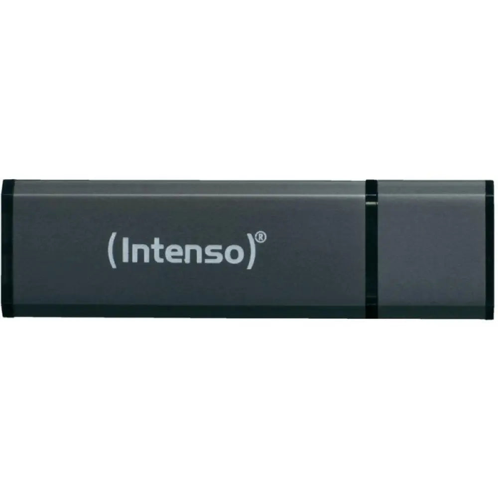 Intenso - Pendrive USB 2.0 Alu Line 8 GB con carcasa de aluminio antracita, velocidad lectura 28 MB/s, ideal para presentaciones y trabajo en equipo