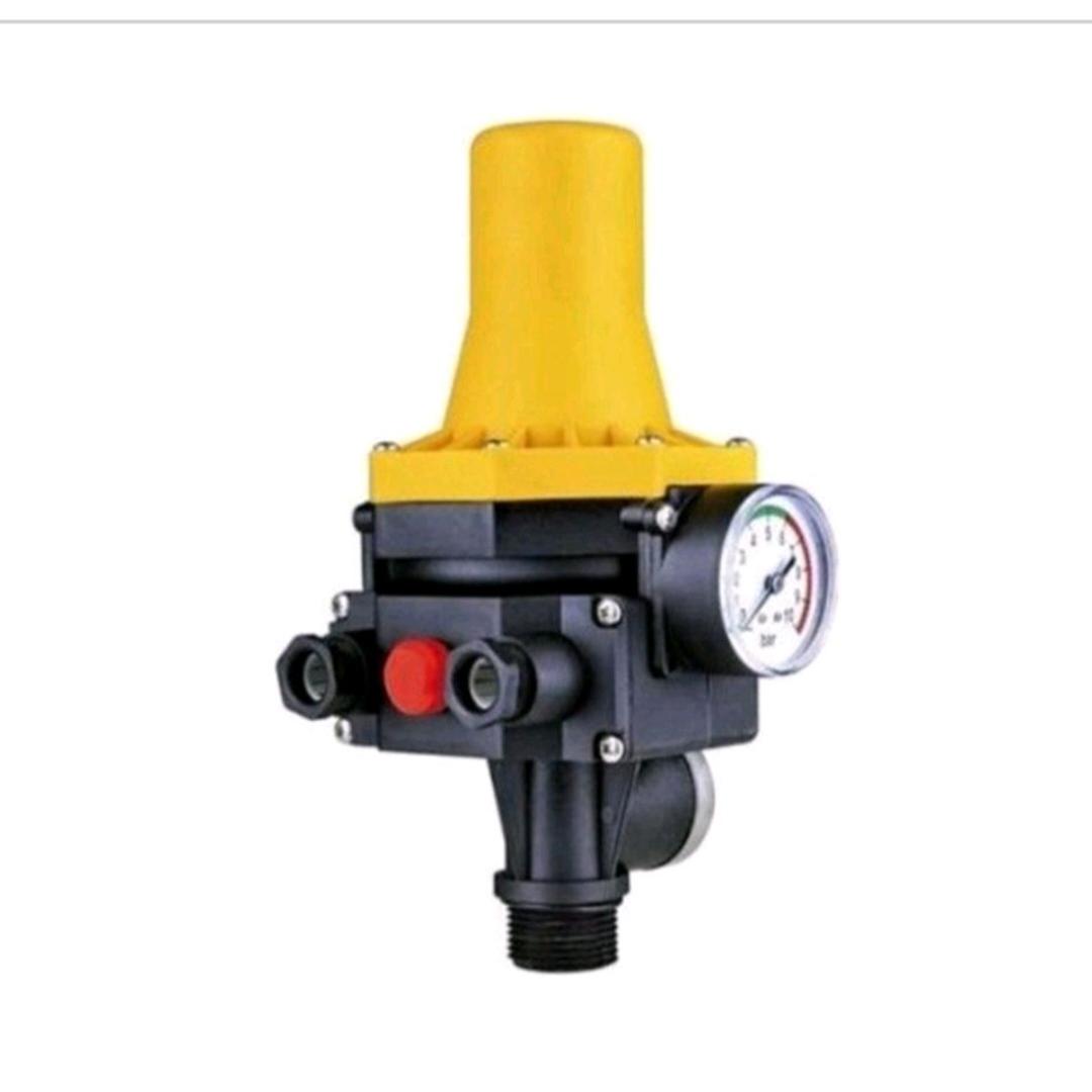 Controlador automático de presión para bomba de agua 1" con manómetro integrado IP65 220-250V 10A