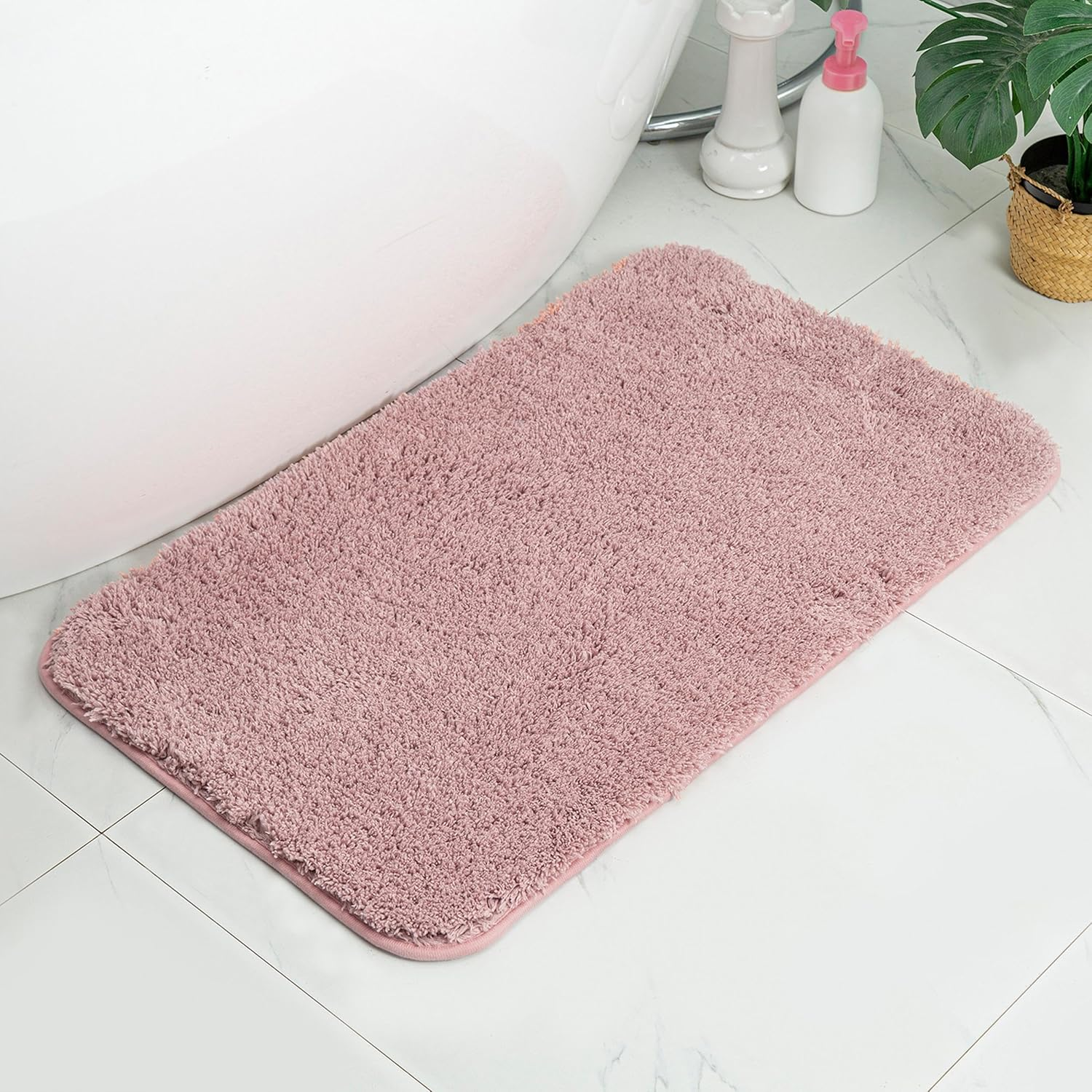 TK Alfombra de Baño Antideslizante,Alfombra de Pelo,Multifuncional,Alfombra para Baño Cocina Puertas de Entrada Pasillo Dormitorio Salon,Extra Suave, 40x60/50x80/50x120cm