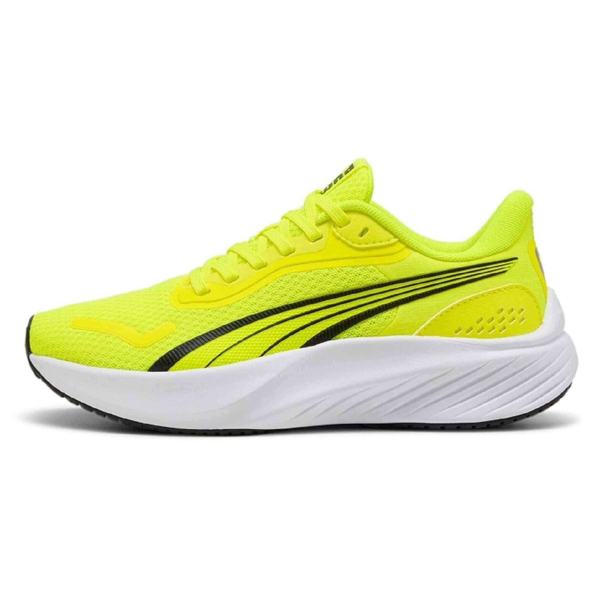 Calzado  marca Puma modelo 401512-02 para kids en color amarillo