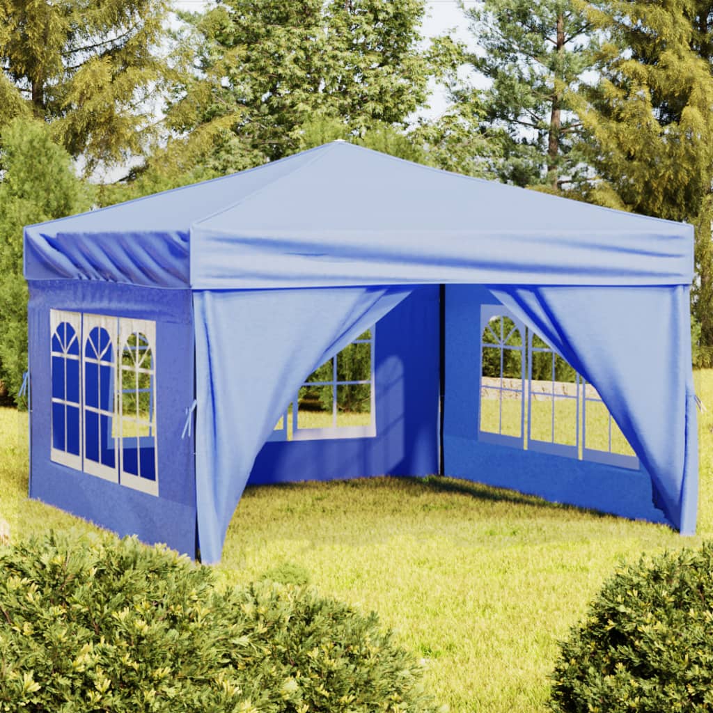 vidaXL Carpa de Fiesta Plegable con Paredes Laterales Pabellón Patio Color Antracita,  Taupé,  Azul y mas