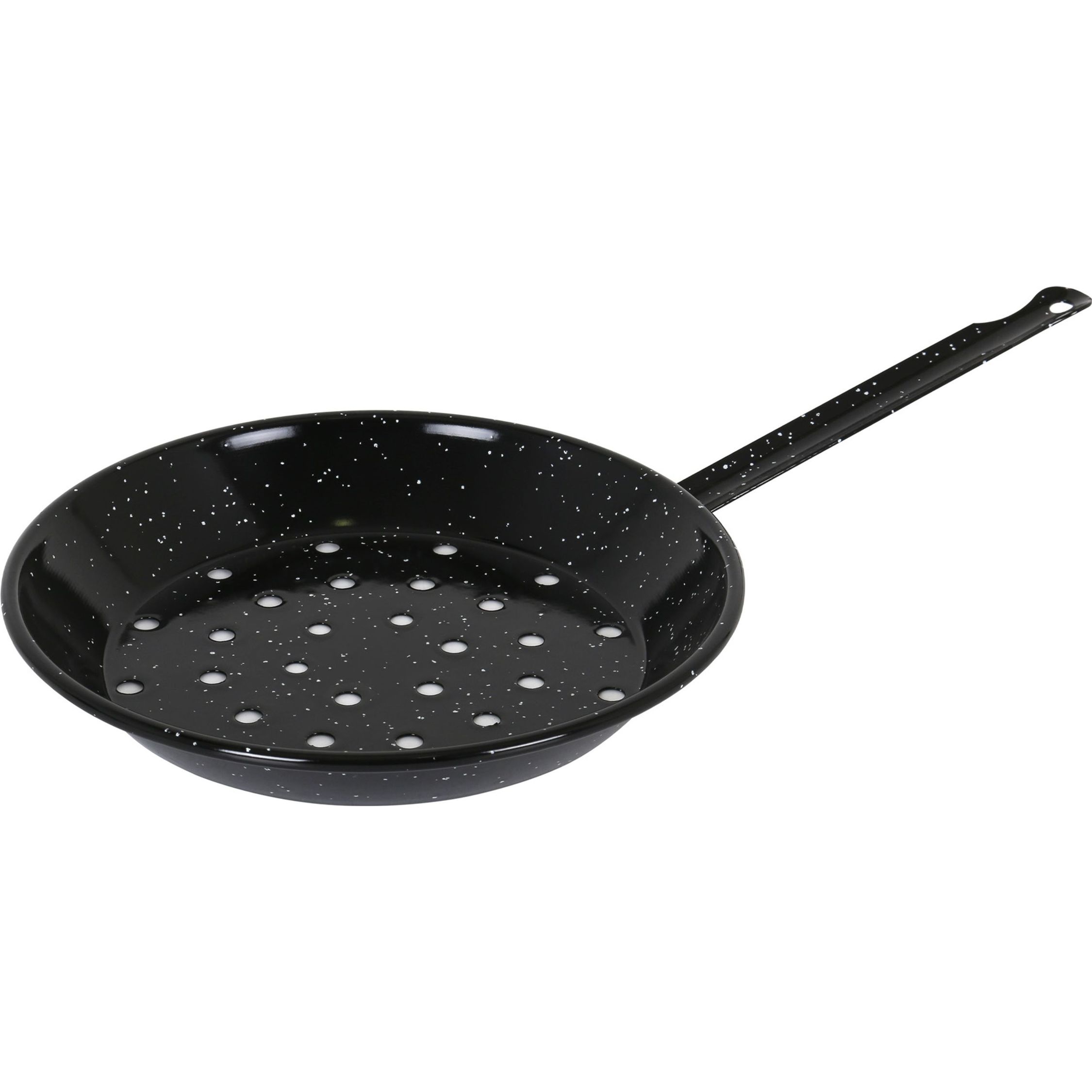 LA ESTRELLA - SARTÉN CASTAÑERA JASPEADA 26cm  ACERO VITRIFICADO - Sartén Castañera de Alta Calidad y Durabilidad - Sartén Castañera Antiadherente para Cocina Eficiente - Sartén Castañera con Mango Ergonómico y Resistente - Sartén Castañera Versátil